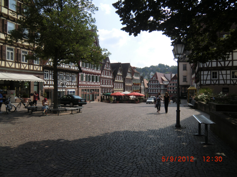 0008+Calw-Bad Liebenzell+Marktplatz Calw