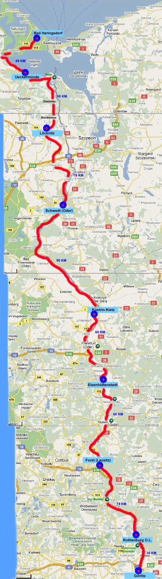 4. Tag Eisenhttenstadt -Kstrin-Kiez  69 Km